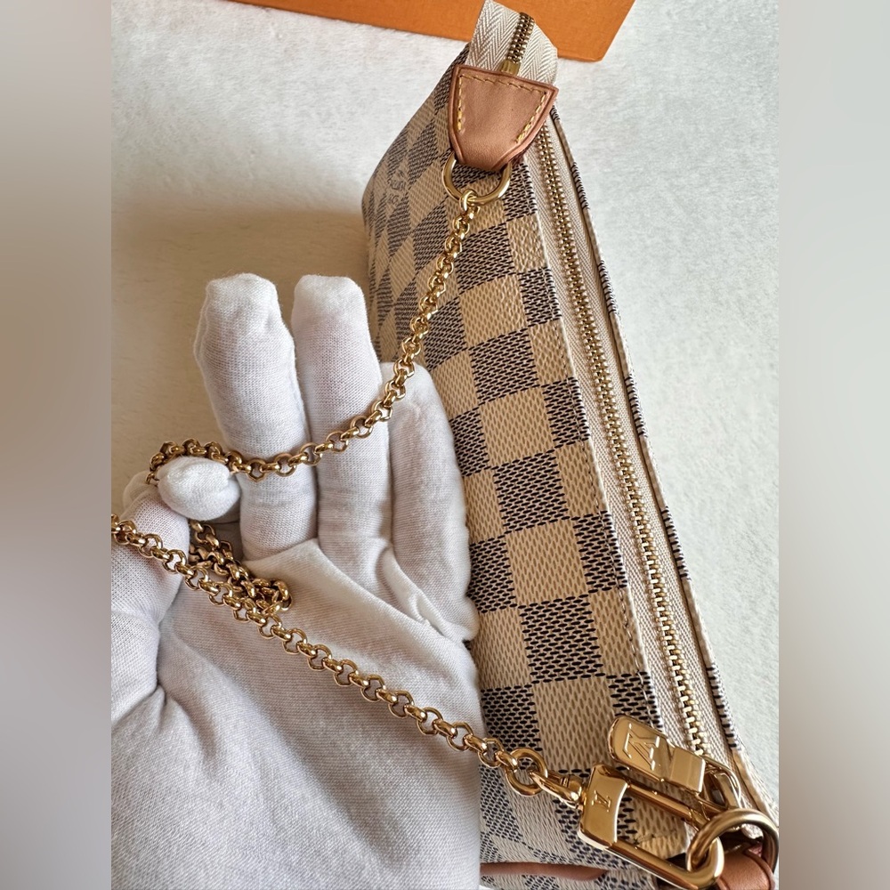 ✨ᴿᵃʳᵉ✨LOUIS VUITTON Eva Clutch Damier Azur 🦄 - Picture 12 of 17